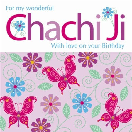 For my wonderful Chachi Ji Birthday Card