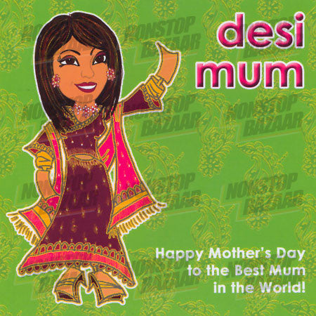 Desi Mum - Best Mum in the world Card – Non Stop Bazaar Ltd