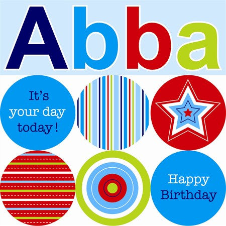 Abba Birthday Card