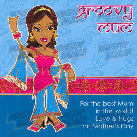 Groovy Mum - For the best Mum in the World! Card